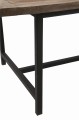 Stół Wood/Metal Brown+Black