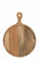 Deska okrągła z rączką Mango Wood Natural