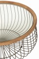Stoliki kawowe zestaw Round Metal/Glass Black