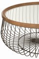 Stoliki kawowe zestaw Round Metal/Glass Black