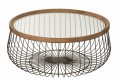 Stoliki kawowe zestaw Round Metal/Glass Black