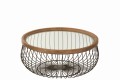 Stoliki kawowe zestaw Round Metal/Glass Black