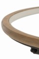 Stolik kawowy Round Wood/Glass Brown L