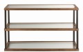 Konsola Glass/Wood Brown
