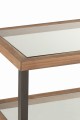 Konsola Glass/Wood Brown