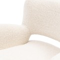 Fotel Laurel Armchair, bouclé, white sand