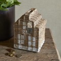 Skarbonka Rustic Rattan Happy Home Money Saver