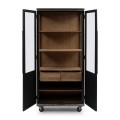 Kredens na kółkach Markham Cabinet Black