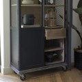 Kredens na kółkach Markham Cabinet Black