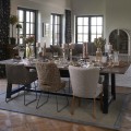 Krzesło Louise Dining Chair, mouliné linen, fabulous flax