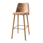 Hoker Vegas Bar Stool, pellini, camel