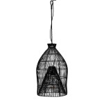Lampa Rustic Rattan Fishing Basket Hanging Lamp
