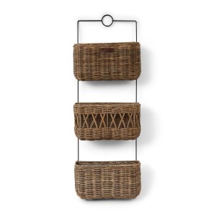 Stojak ścienny Rustic Rattan Wall Rack