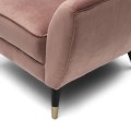 Fotel Modena Armchair, velvet III, rose stain