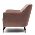 Fotel Modena Armchair, velvet III, rose stain