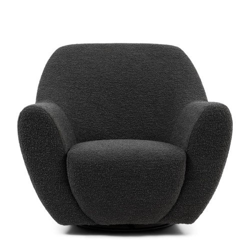 Fotel obrotowy The Jill Swivel Chair, bouclé, beluga