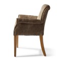Krzesło La Scala Dining Armchair, pellini, coffee