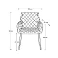 Krzesło Frisco Drive Dining Armchair, pellini, camel