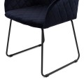 Krzesło Frisco Drive Dining Armchair, velvet III, indigo