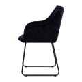 Krzesło Frisco Drive Dining Armchair, velvet III, indigo