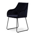 Krzesło Frisco Drive Dining Armchair, velvet III, indigo
