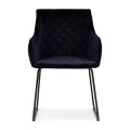 Krzesło Frisco Drive Dining Armchair, velvet III, indigo