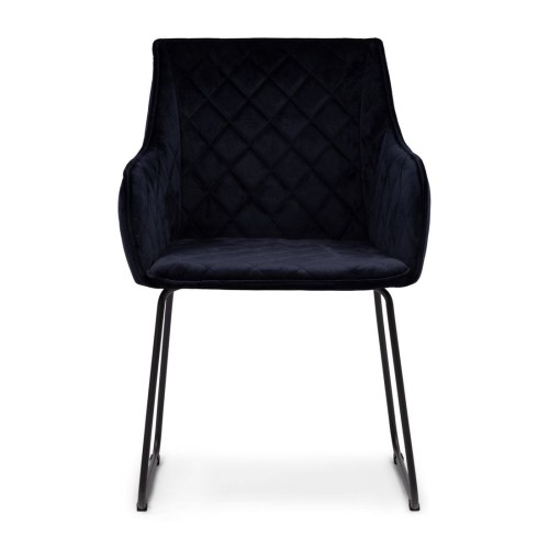 Krzesło Frisco Drive Dining Armchair, velvet III, indigo