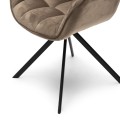 Krzesło Carnaby Dining Armchair, velvet III, golden mink