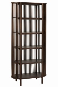 Regał Conie 5 Shelves Mango Wood Dark Brown