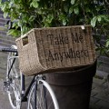 Koszyk rattanowy Rustic Rattan Bicycle Basket Take Me Anywhere