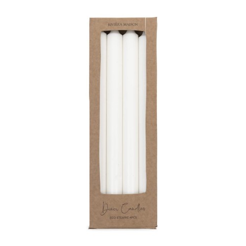 Świece zestaw 4 szt. Dinner Candles ECO off-white 4pcs