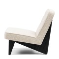 Fotel St. Moritz Lounge Chair, bouclé, white sand
