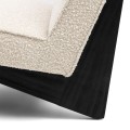 Fotel St. Moritz Lounge Chair, bouclé, white sand