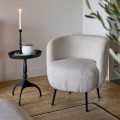 Fotel Corralillo Armchair, bouclé, white sand