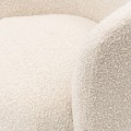 Fotel Corralillo Armchair, bouclé, white sand