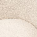 Fotel Corralillo Armchair, bouclé, white sand