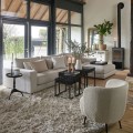 Fotel Corralillo Armchair, bouclé, white sand
