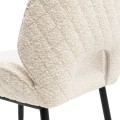 Krzesło Mr. Beekman Dining Chair, bouclé, white sand
