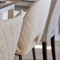 Krzesło Mr. Beekman Dining Chair, bouclé, white sand