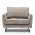 Fotel The Camille Armchair, english rib, almond