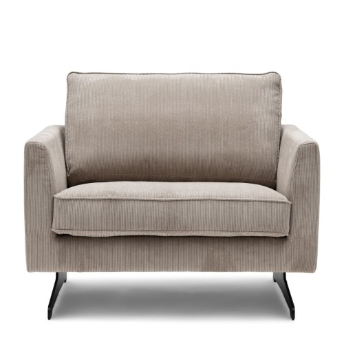 Fotel The Camille Armchair, english rib, almond