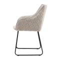 Krzesło Frisco Drive Dining Armchair, mouliné linen, fabulous flax