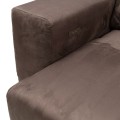 Narożnik Marciana Electric Sofa with Chaise Longue Right, scottish suede, brown sugar