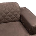 Narożnik Marciana Electric Sofa with Chaise Longue Right, scottish suede, brown sugar