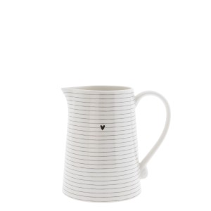 Dzbanek White/Stripes in Black