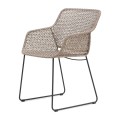 Krzesło ogrodowe Portofino Outdoor Dining Armchair, graphite