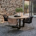 Krzesło ogrodowe Portofino Outdoor Dining Armchair, graphite