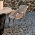Krzesło ogrodowe Portofino Outdoor Dining Armchair, graphite