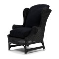Fotel Nicolas Outdoor Wing Chair, black
