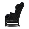 Fotel Nicolas Outdoor Wing Chair, black